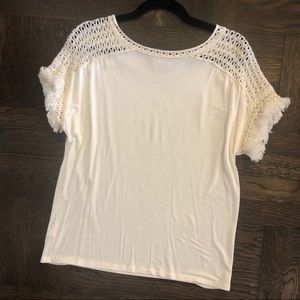 LOFT Woven Sleeve Top